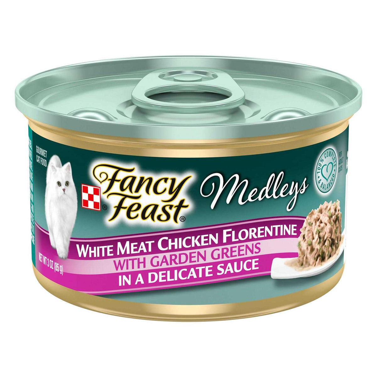 White Meat Chicken Florentine Wet Cat Food I41456