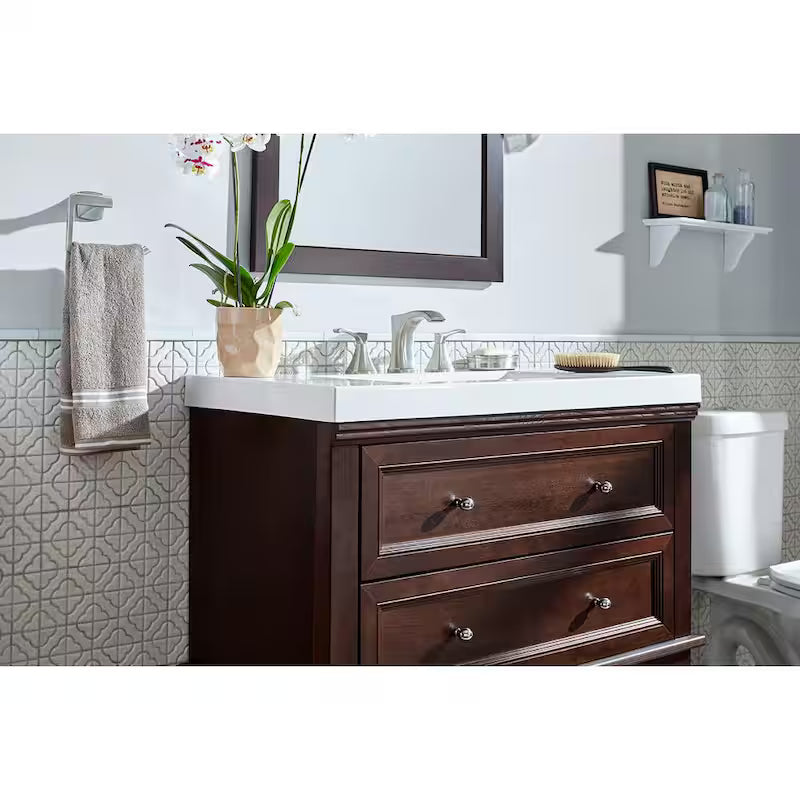 8 in. Widespread 2-Handle Bathroom Faucet Brushed Nickel X204