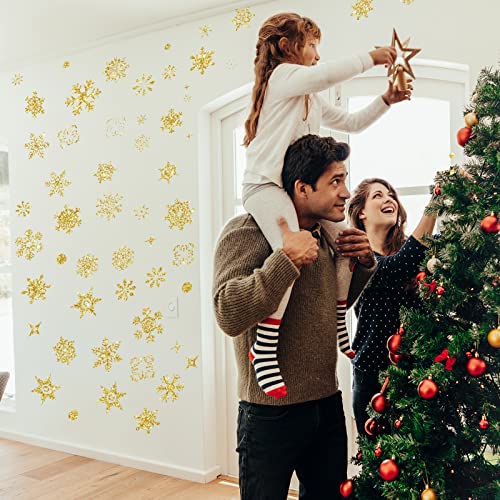 9 Sheets Snowflake Wall Decal Silver Window Clings Removable Stickers U965