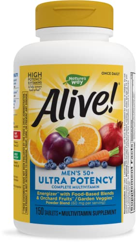 Men’s 50+ Multivitamin Gluten-Free 150 Tablets A65359