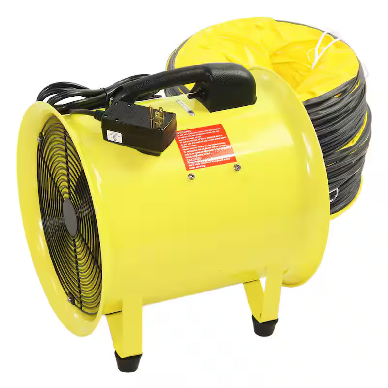 2 Speed Portable Confined Space Ventilator with Hose D959