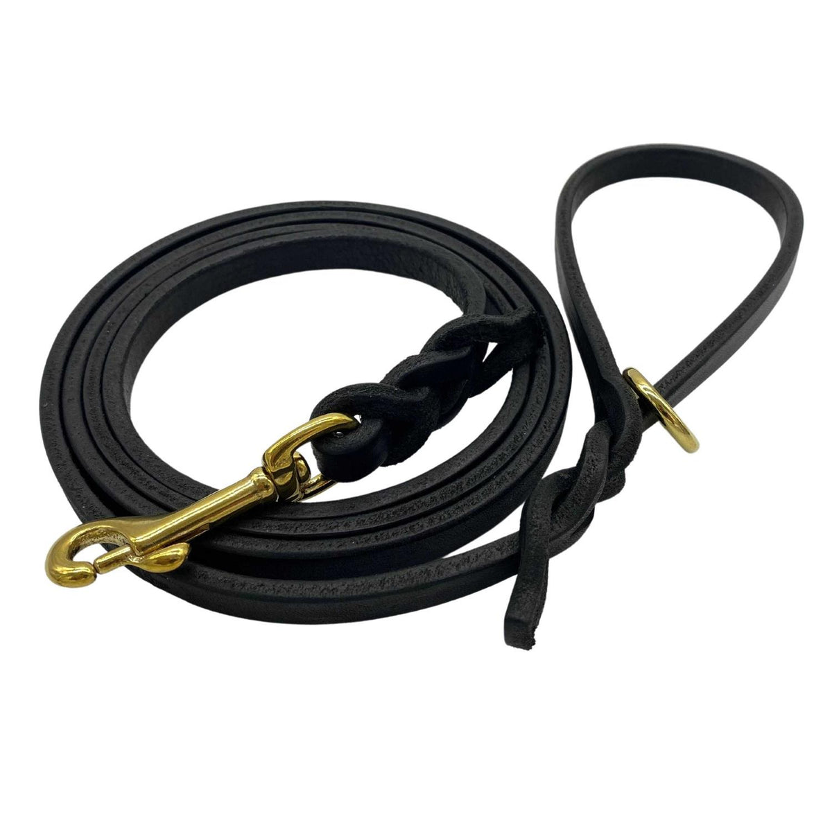 6 FT Braided Leather Dog Leash M885