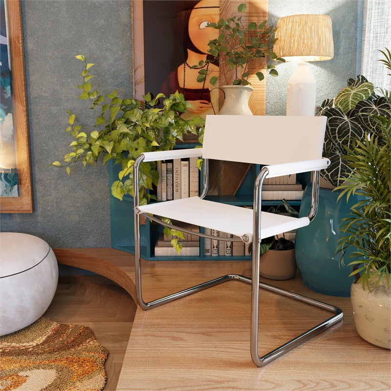 Faux Leather Stainless Steel Office Chair M164080
