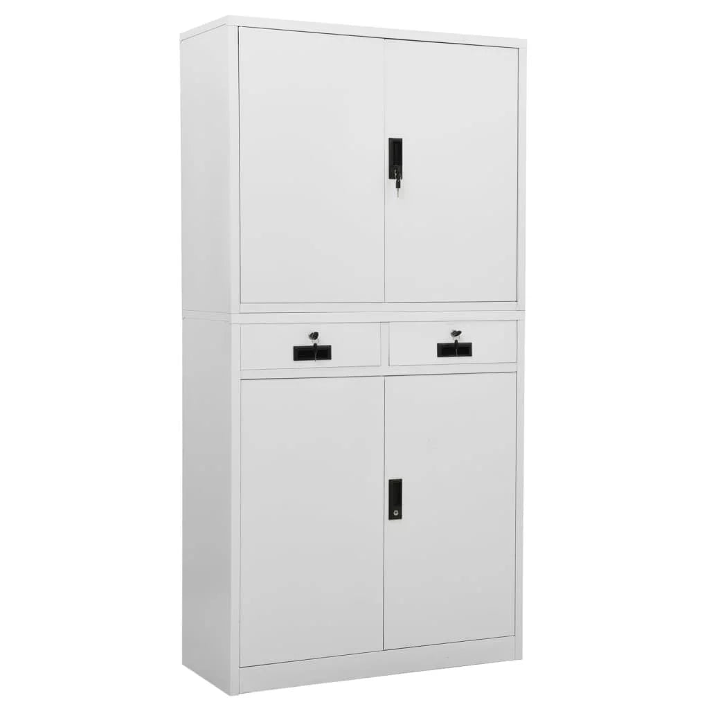 Light Gray Steel Office Cabinet O370