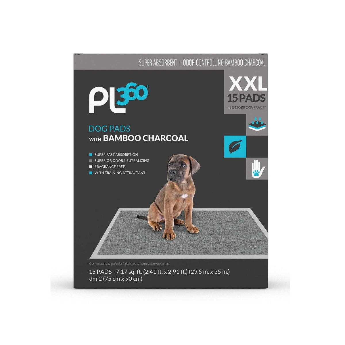 Charcoal Odor Controlling Training Pads K596910