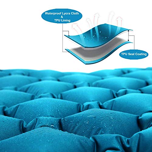 Inflatable Camping Sleeping Pad with Pillow L557