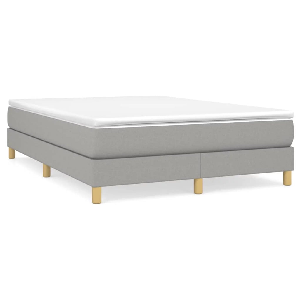 Full Size Fabric Box Spring with Wooden Slat Support B6574