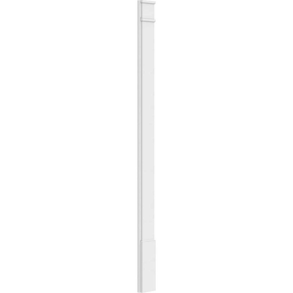 Plain PVC Pilaster with Standard Capital & Base (Pair) S5796