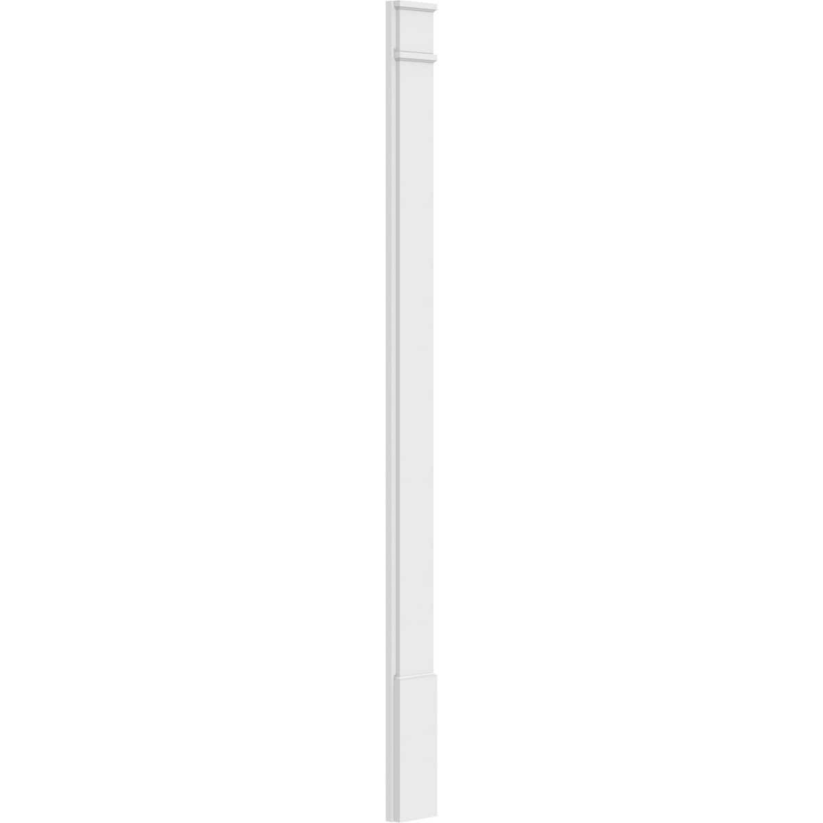 Plain PVC Pilaster with Standard Capital & Base (Pair) S5796