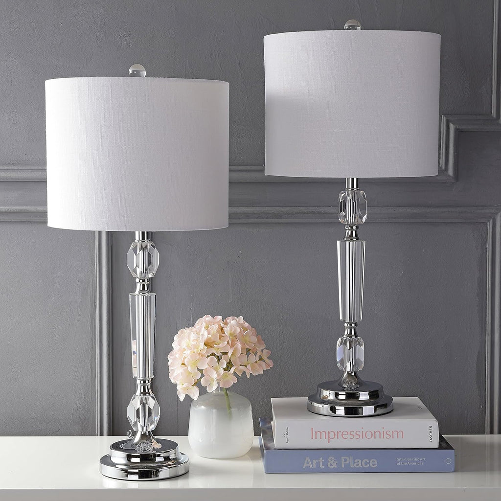 Clear Crystal LED Table Lamp Set of 2 T70037