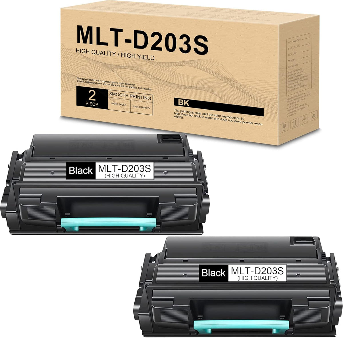 Compatible MLT-D203S Toner Cartridge 2 Pack Black M411