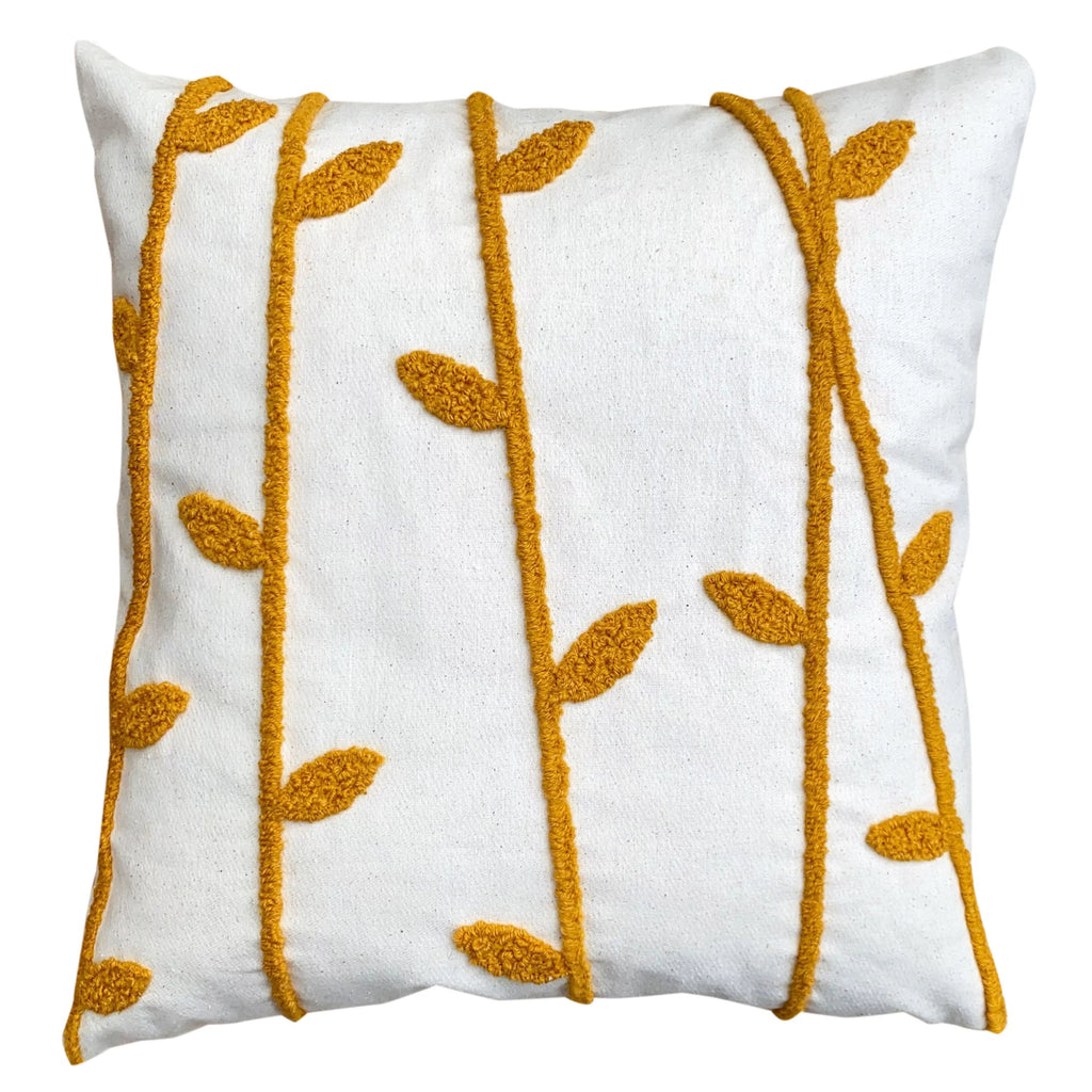 17 x 17 Inch 2 Piece Cotton Throw Pillow Set O410
