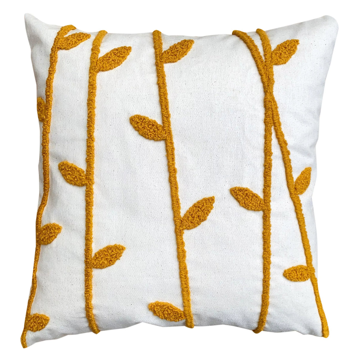 17 x 17 Inch 2 Piece Cotton Throw Pillow Set O410