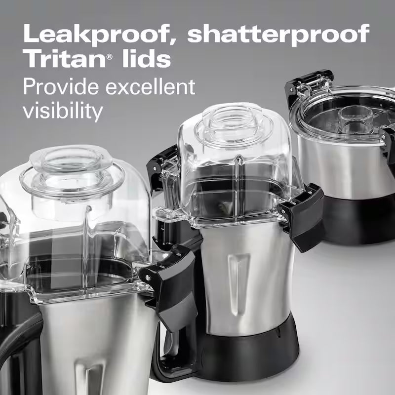 13-Speed Stainless Steel Countertop Blender with 3 Jars O150911