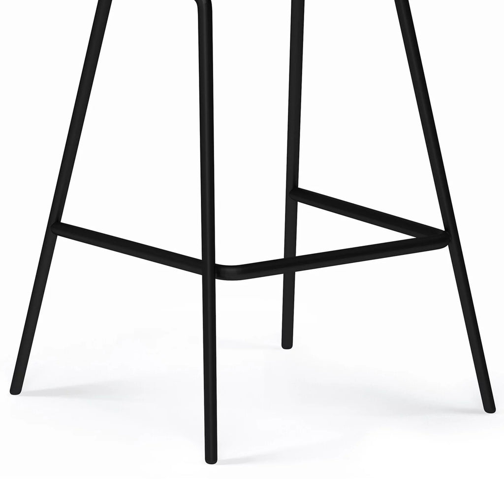 Charcoal Grey Faux Leather Height Stool N606
