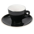 Black 3.5 oz Espresso Cup with Saucer B683808