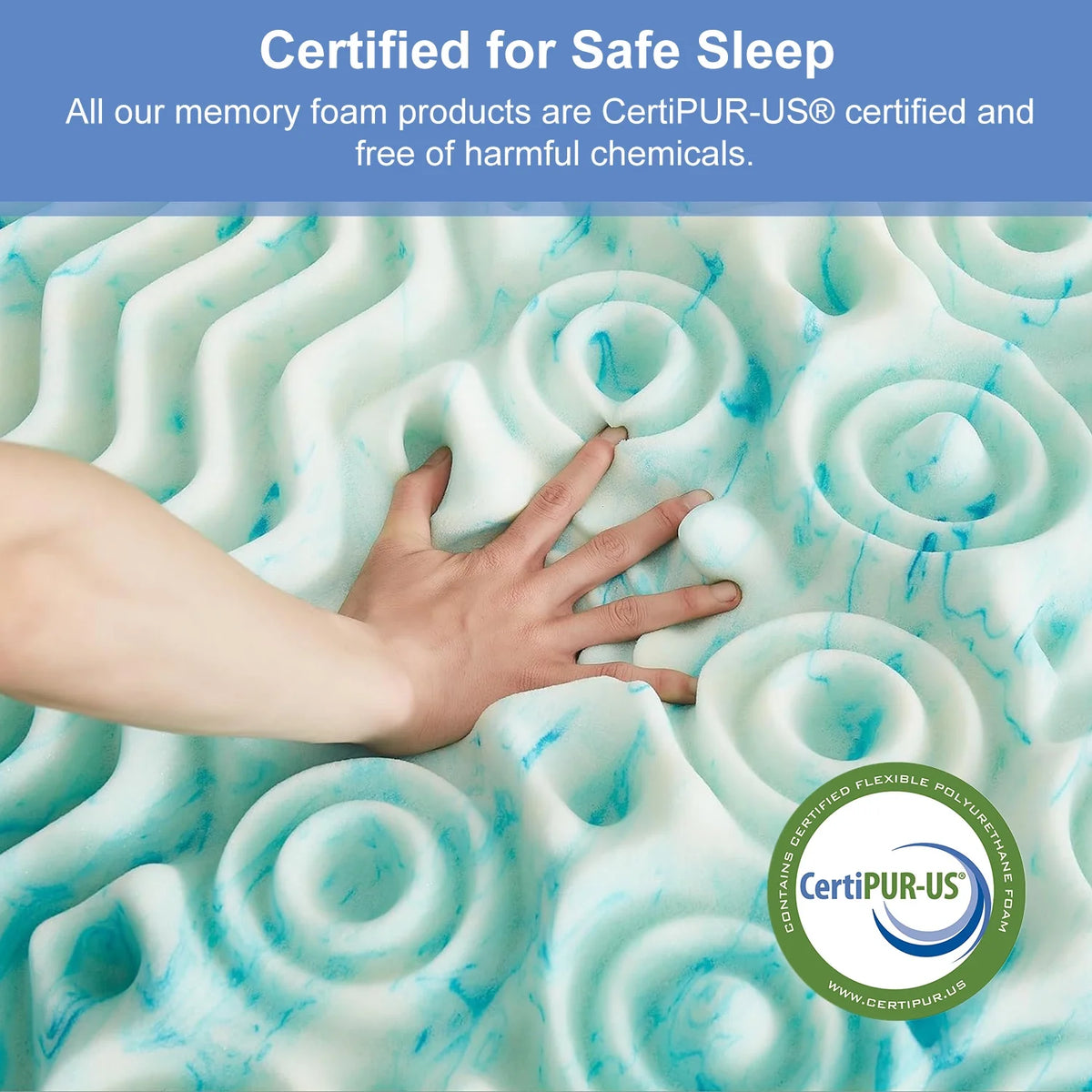 14 inch Gel Memory Foam Queen Size Mattress Z5050