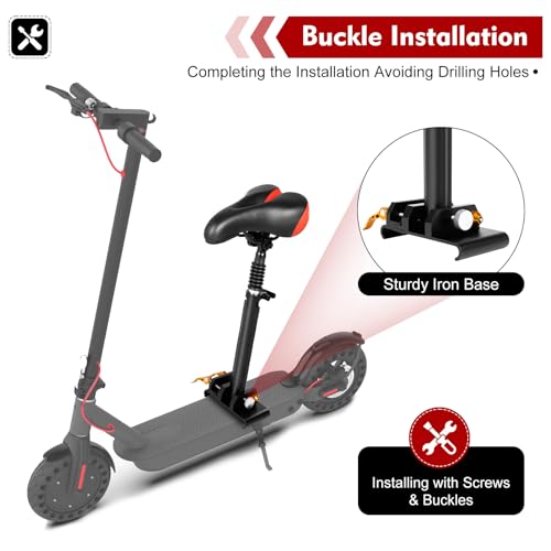 Adjustable Portable Scooter Seat 26 x 16 Cm J943064
