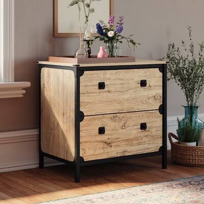 Beige 2-Drawer Lateral Filing Cabinet X2288