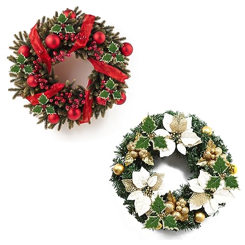 Artificial Holly Berries with Green Leaves V566335