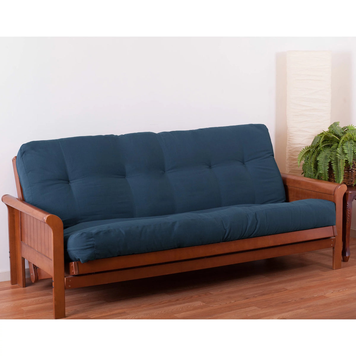 Black Full Size Twill Futon Mattress S65887