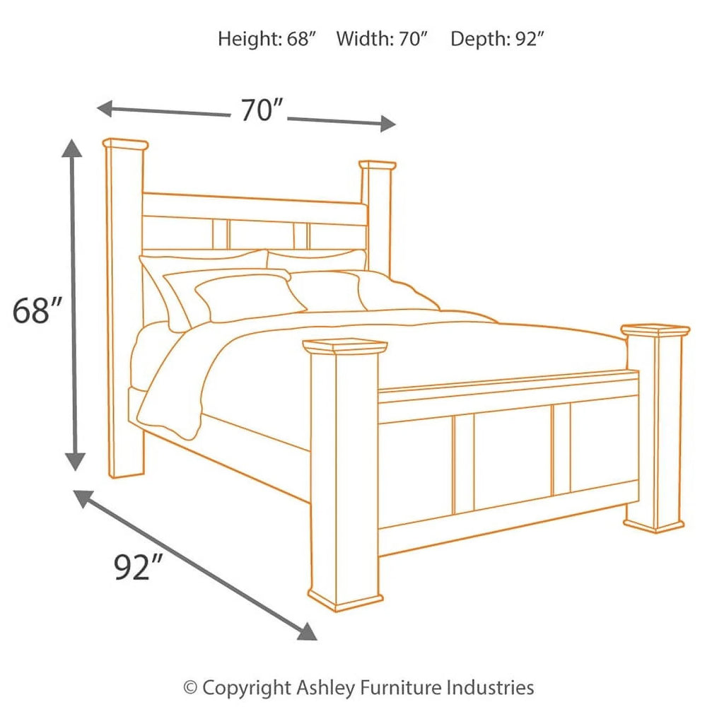 Queen Bed in Dark Brown G458184