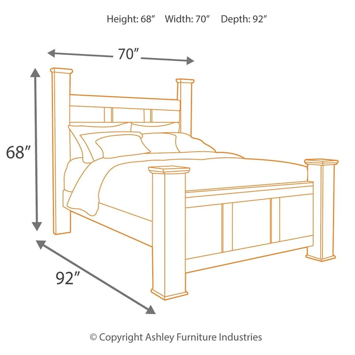 Queen Bed in Dark Brown G458184