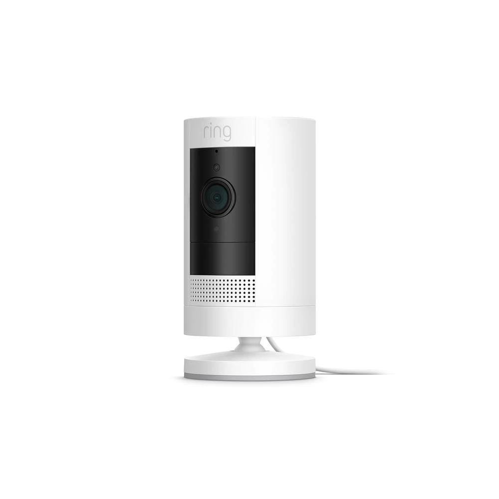 Stick Up Cam Wired Black with Echo Dot Charcoal R38423
