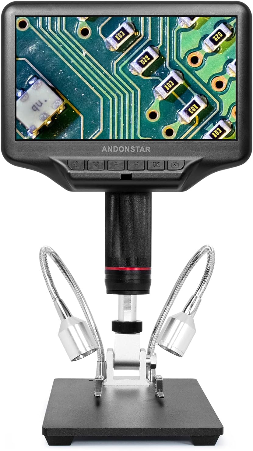 1080P 4MP Digital Microscope with 7-inch LCD and 270X Magnification N586545