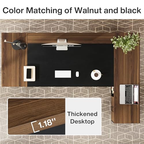 78" L-Shaped Desk with Drawers and File Cabinet X93785