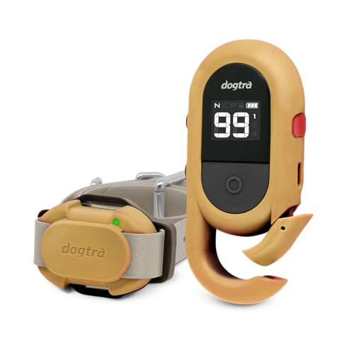 Tan Waterproof Rechargeable Dog Training Collar with Remote I5227