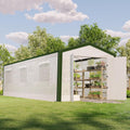 30x10x8.5ft Tunnel Greenhouse with Hinged Door 6 Vents S6979