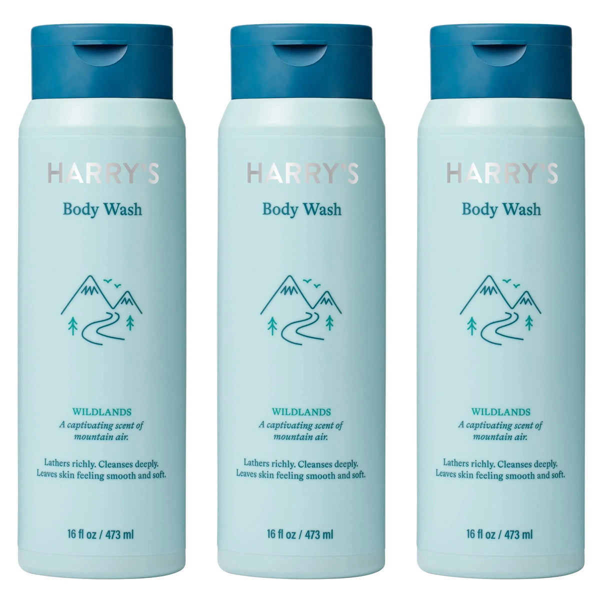 Men's Body Wash Shower Gel 16 Fl Oz Pack of 3 O239106