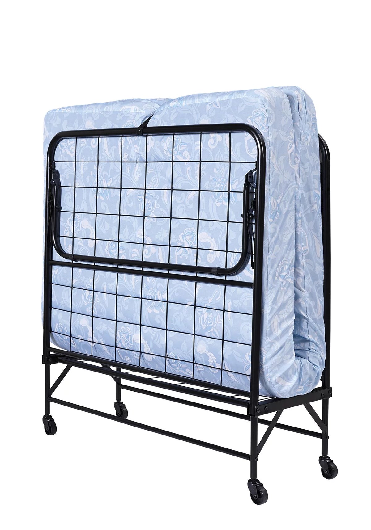 Folding Rollaway Guest Bed with 5 Inch Mattress, Twin E627