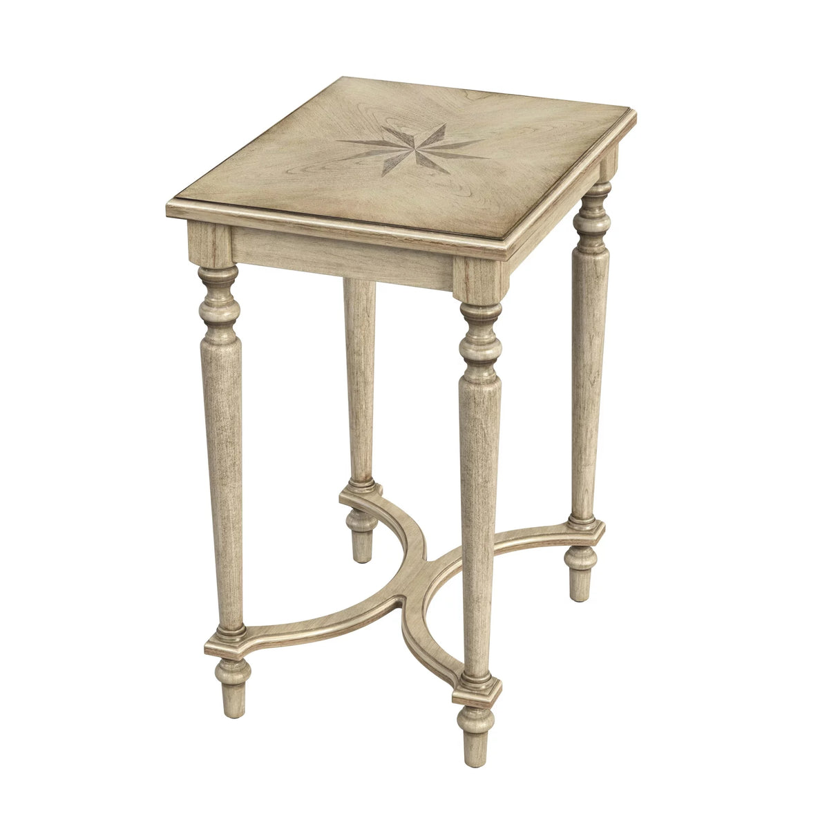 Solid Wood Inlay Accent Table Y92789