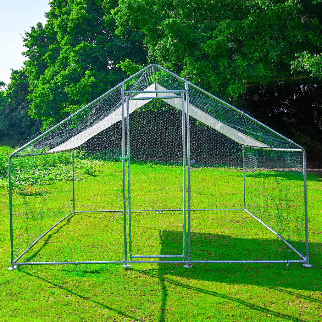 Extra Large Metal Chicken Coop 10 x 10ft M85144