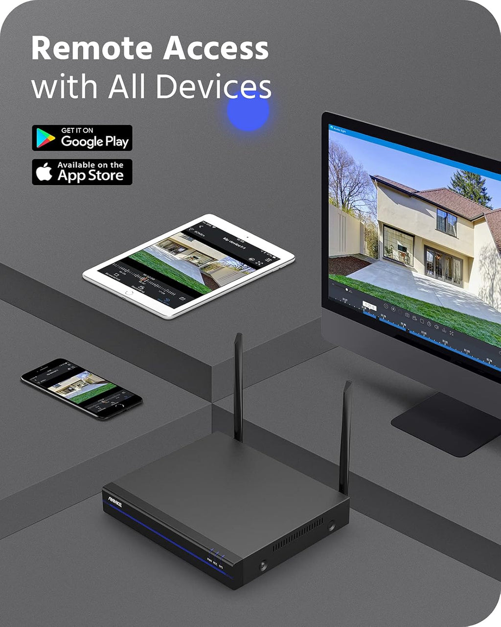 8CH Wireless Security Camera System with 1TB Hard Drive F650