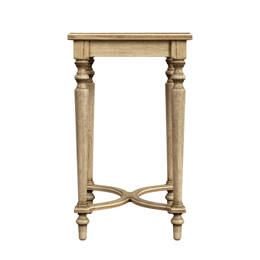Solid Wood Inlay Accent Table Y92789