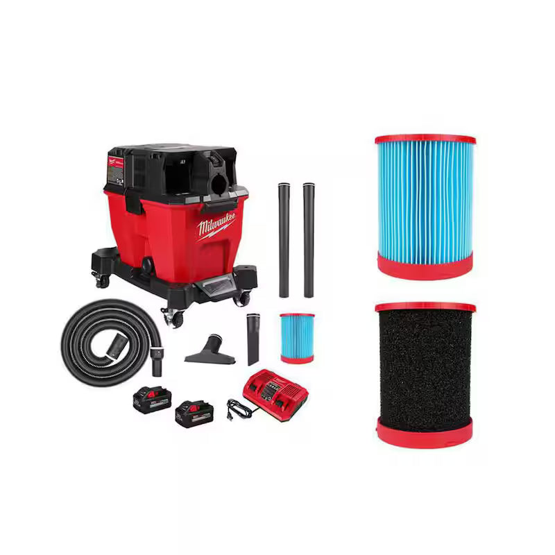 9 Gal. Cordless Wet/Dry Shop Vacuum Kit with Filter W25527