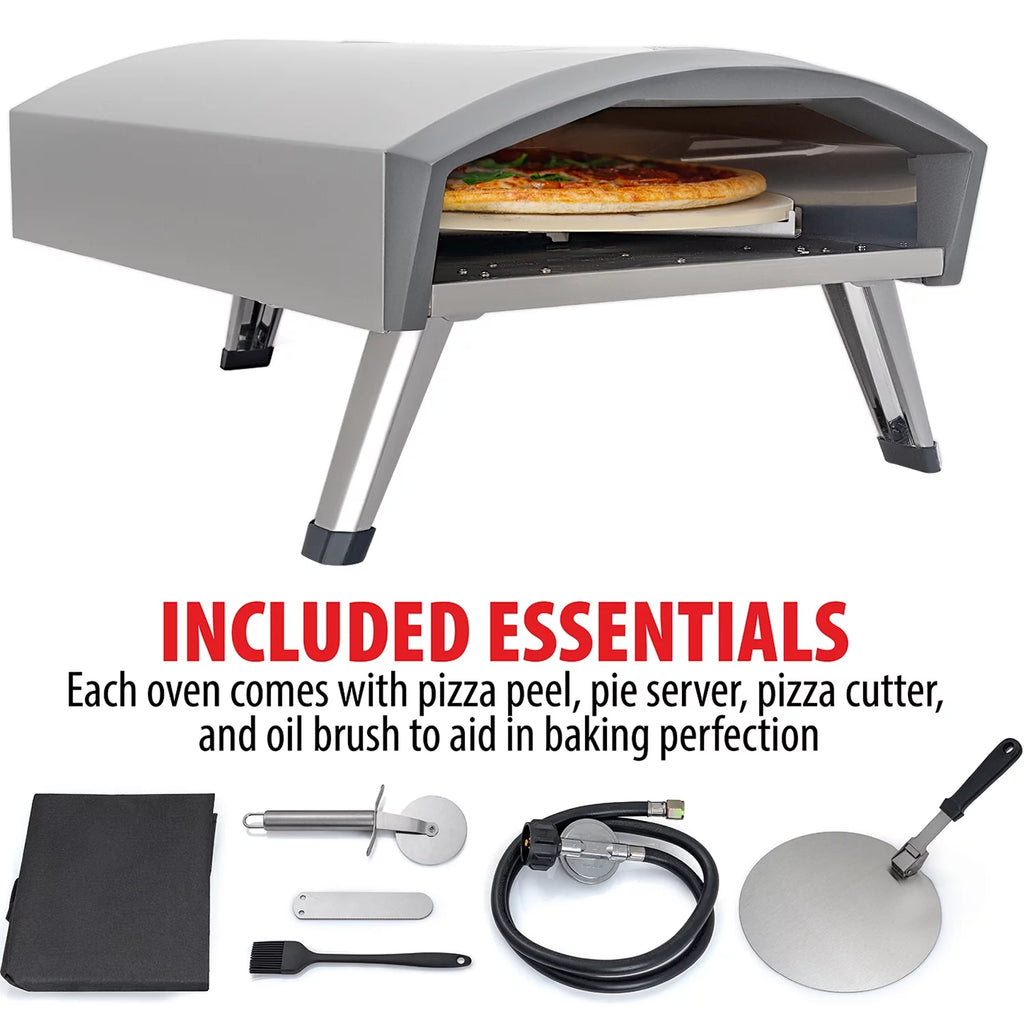 Portable Gas Pizza Oven with Baking Stone I698