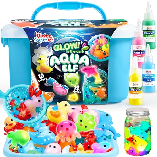 Glow-in-The-Dark Water Gel Kit with 10 Gels and 12 Molds R735356