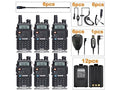 Dual Band Two Way Radio Black 6 Pack Q270965