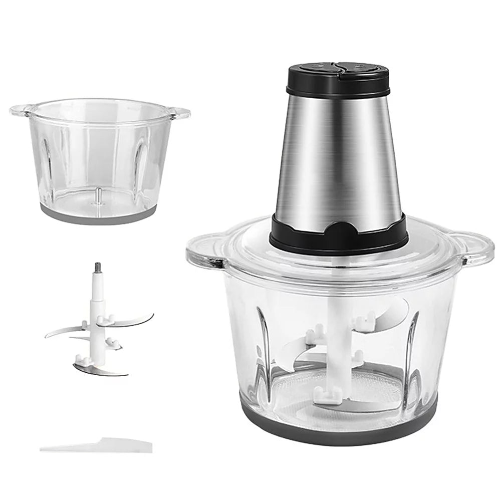 Electric Food Grinder 8cup Stainless Steel 2 Gears 250W U287281