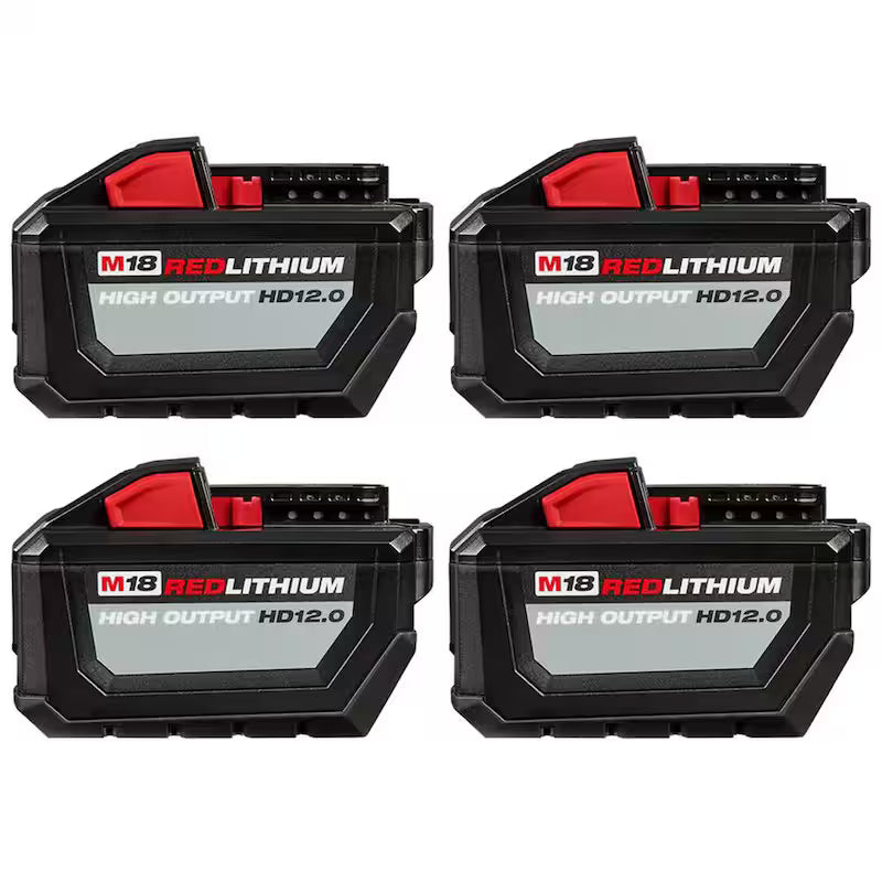 18-Volt Lithium-Ion 12.0Ah Battery Pack 4-Pack L9876