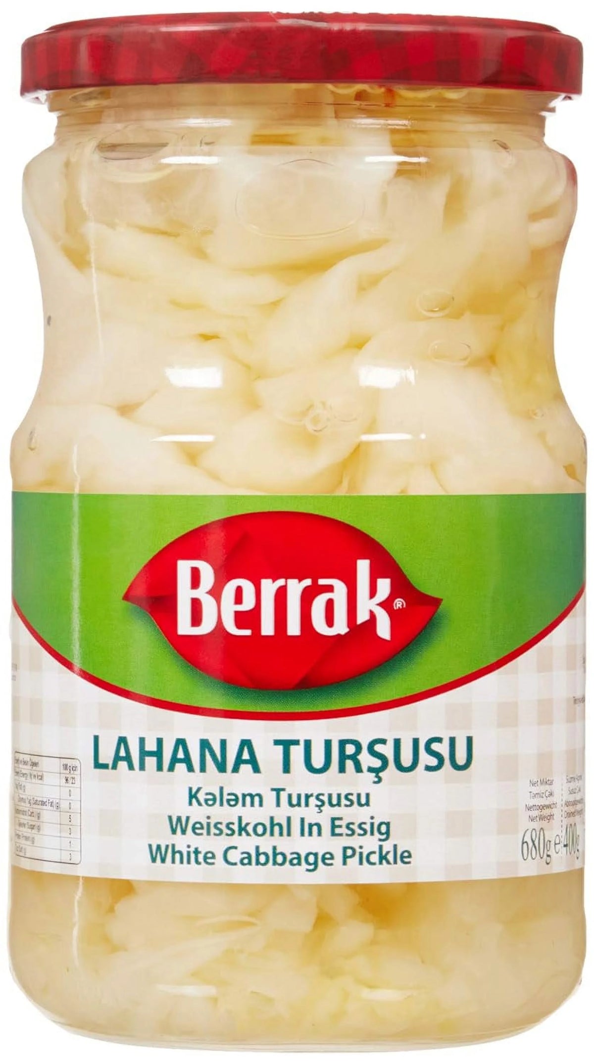 Cabbage Pickles 720 Ml Glass J227
