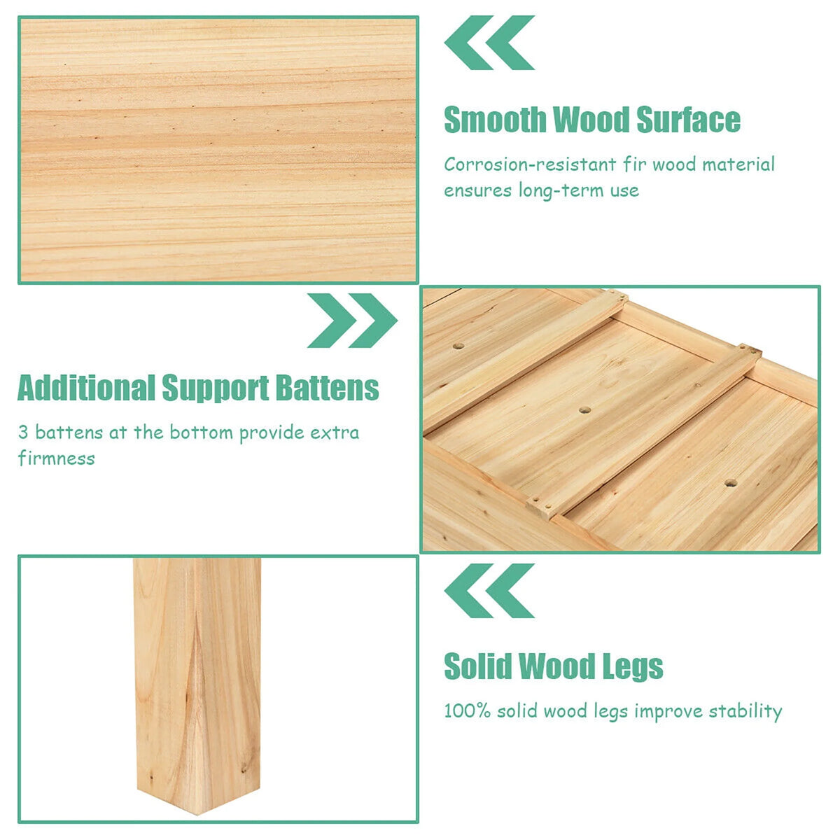 Wooden Raised Garden Bed T553