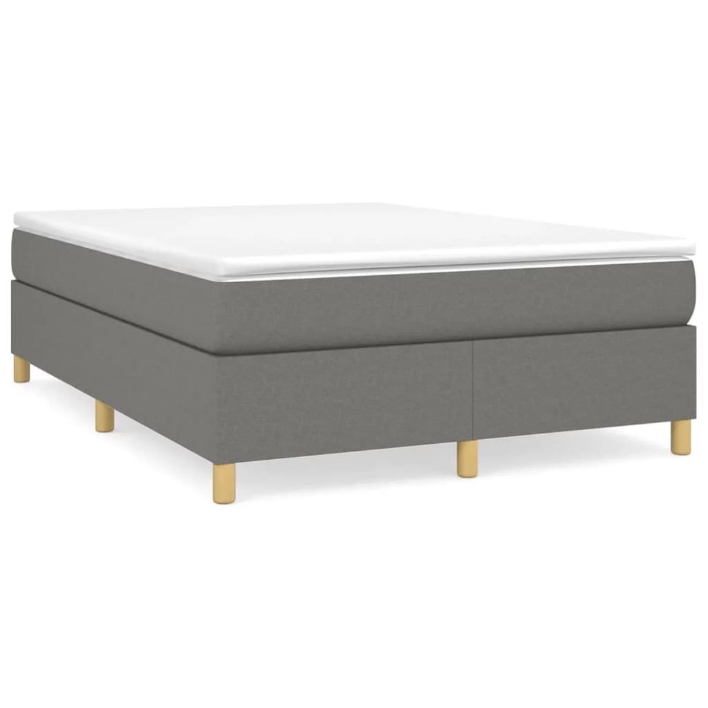 Full Size Fabric Box Spring with Wooden Slat Support B6574