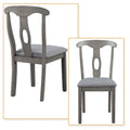 Set of 4 Grey Fabric Upholstered Dining Chairs Q4182