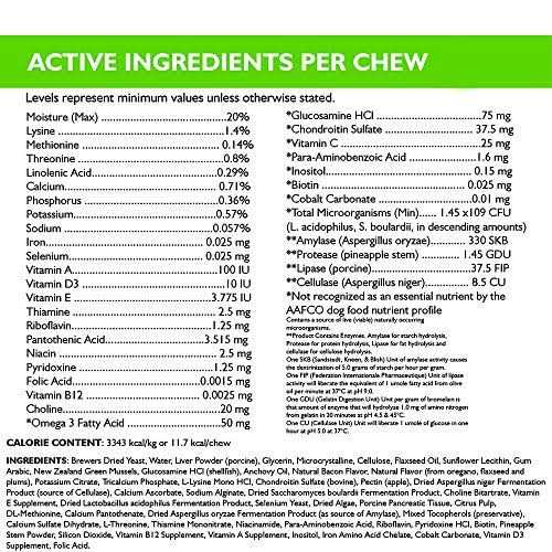 Natural Dog Vitamin Chews 60 Chews J279