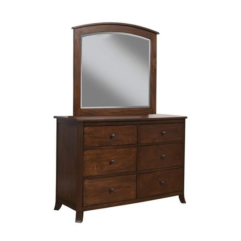 Brown Solid Wood Six Drawer Double Dresser G566914